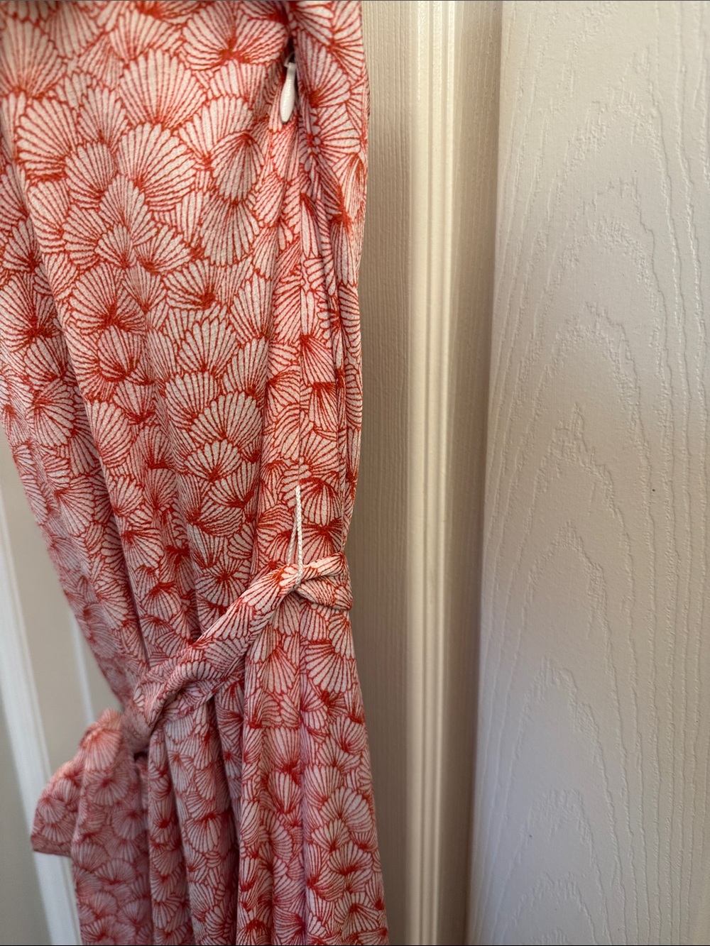 One-Shoulder Coral Shell Dress - Picture 4 of 5